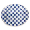 MacKenzie-Childs Royal Check Enamel Oval Platter - Large* Outdoor Entertaining