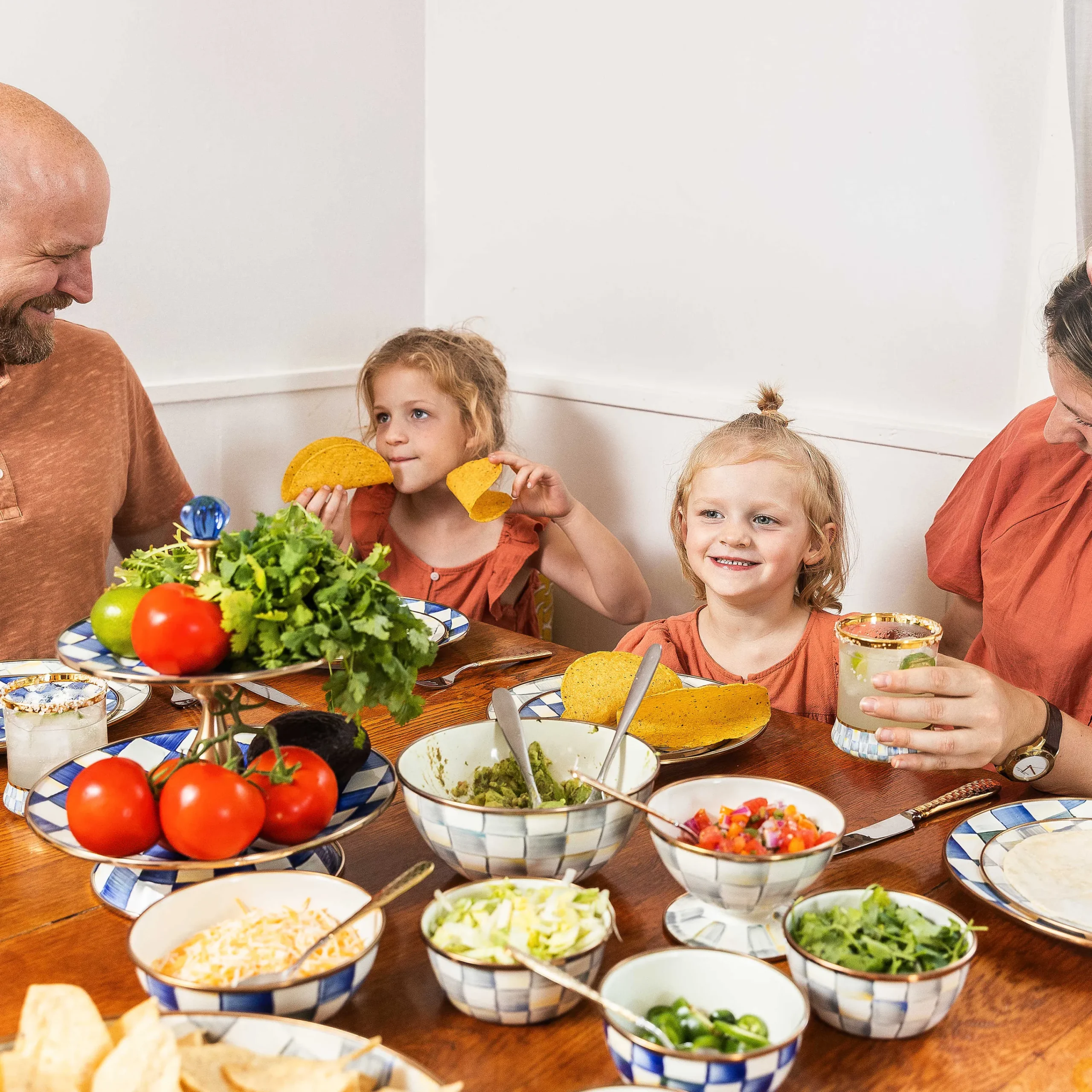 MacKenzie-Childs Royal Check Enamel Pinch Bowl* Outdoor Entertaining