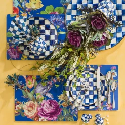 MacKenzie-Childs Royal Check Enamel Salad/Dessert Plate* Outdoor Entertaining