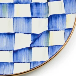 MacKenzie-Childs Royal Check Enamel Salad/Dessert Plate* Outdoor Entertaining