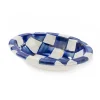 MacKenzie-Childs Royal Check Enamel Soap Dish* Bed & Bath