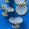 MacKenzie-Childs Royal Check Fluted Cake Stand* Outdoor Entertaining
