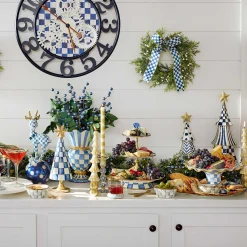 MacKenzie-Childs Royal Check Fluted Cake Stand* Outdoor Entertaining