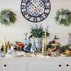 MacKenzie-Childs Royal Check Great Vase* Room Accents