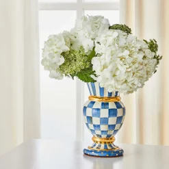 MacKenzie-Childs Royal Check Great Vase* Room Accents