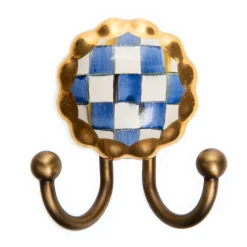 MacKenzie-Childs Royal Check Hook* Room Accents