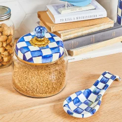 MacKenzie-Childs Royal Check Kitchen Canister - Small* Room Accents