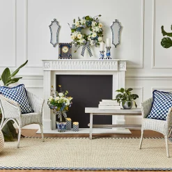 MacKenzie-Childs Royal Check Mantel Clock* Room Accents