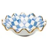 MacKenzie-Childs Royal Check Medium Fluted Serving Bowl* Outdoor Entertaining