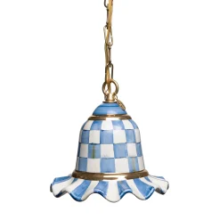 MacKenzie-Childs Royal Check Pendant Lamp - Small* Lighting
