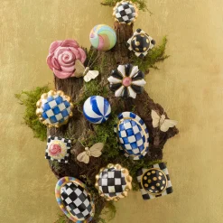 MacKenzie-Childs Royal Check Round Knob* Room Accents