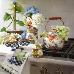 MacKenzie-Childs Royal Check Wood Paper Towel Holder* Kitchen Storage & Organization