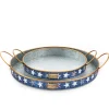 MacKenzie-Childs Royal Star Serving Trays - Set Of 2* Outdoor Entertaining