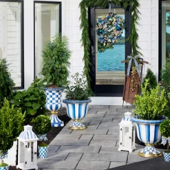 MacKenzie-Childs Royal Stripe Urn* Pots & Planters