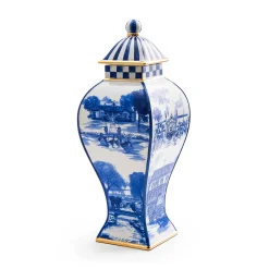 MacKenzie-Childs Royal Toile Ginger Jar - Large* Kitchen Storage & Organization