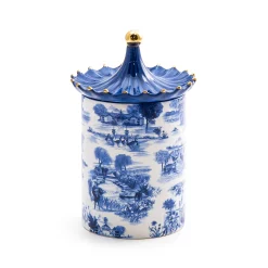 MacKenzie-Childs Royal Toile Lidded Cachepot* Room Accents
