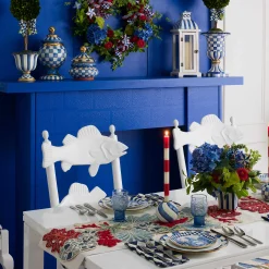 MacKenzie-Childs Royal Toile Small Plates - Set Of 4* Outdoor Entertaining