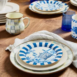 MacKenzie-Childs Royal Toile Small Plates - Set Of 4* Outdoor Entertaining
