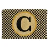 MacKenzie-Childs Single Letter Monogrammed Entrance Mat - C* Outdoor Rugs & Mats