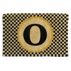 MacKenzie-Childs Single Letter Monogrammed Entrance Mat - O* Outdoor Rugs & Mats