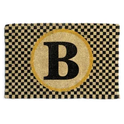 MacKenzie-Childs Single Letter Monogrammed Entrance Mat - B* Outdoor Rugs & Mats