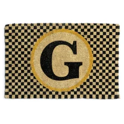 MacKenzie-Childs Single Letter Monogrammed Entrance Mat - G* Outdoor Rugs & Mats