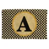 MacKenzie-Childs Single Letter Monogrammed Entrance Mat - A* Outdoor Rugs & Mats