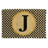 MacKenzie-Childs Single Letter Monogrammed Entrance Mat - J* Outdoor Rugs & Mats
