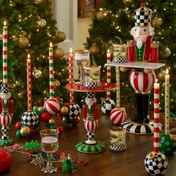 MacKenzie-Childs Small & Large Dots Dinner Candles - Red & Green - Set Of 2* Candles & Fragrances