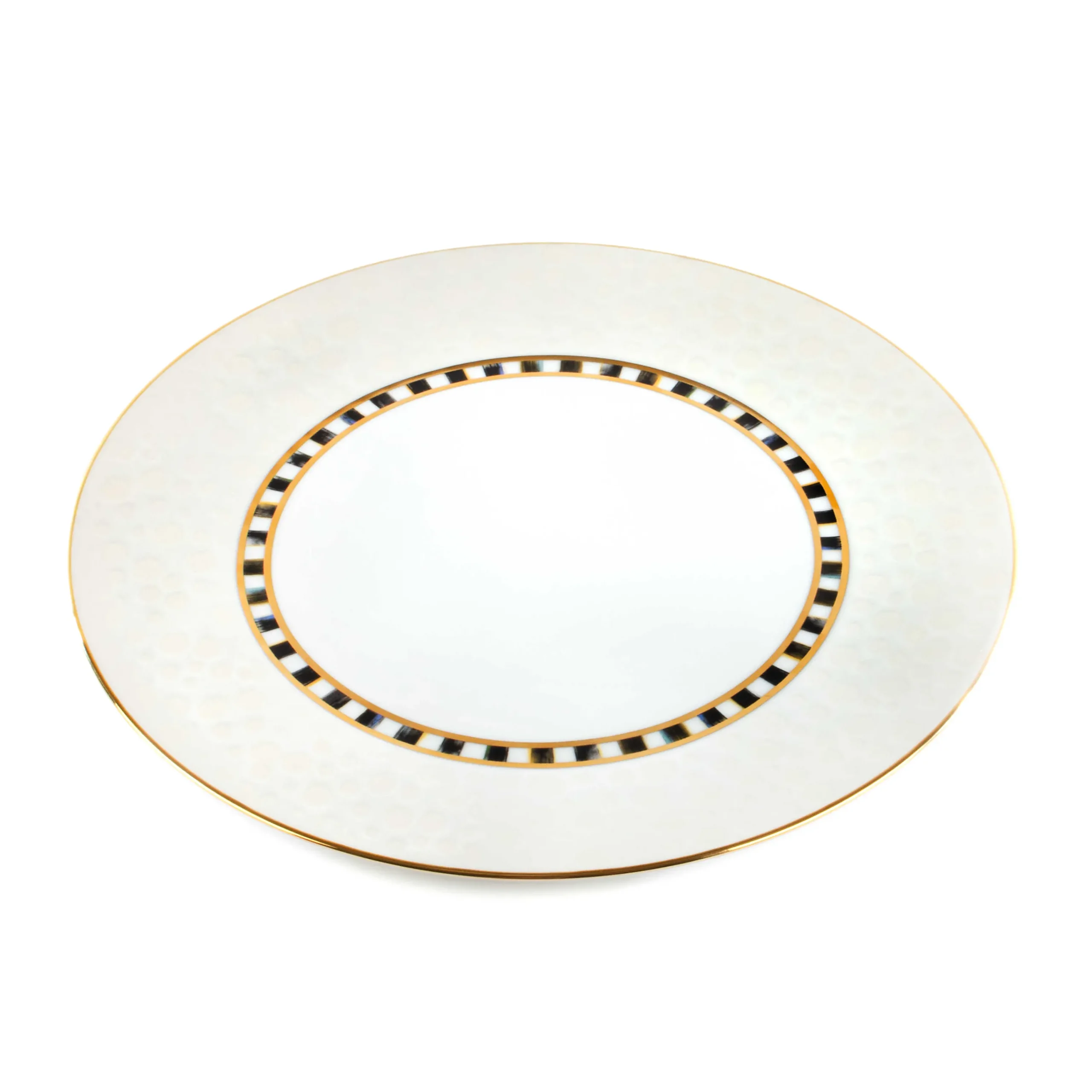 MacKenzie-Childs Soho Dinner Plate - Cloud* Outdoor Entertaining