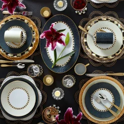 MacKenzie-Childs Soho Dinner Plate - Midnight* Outdoor Entertaining