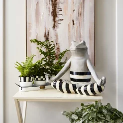 MacKenzie-Childs Spectator Galvanized Herb Pots - Set Of 3* Outdoor Decor