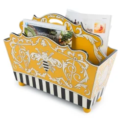 MacKenzie-Childs Spelling Bee Magazine Holder* Room Accents