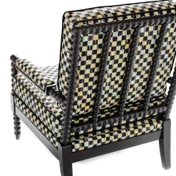 MacKenzie-Childs Spindle Check Outdoor Chair* Outdoor Furniture