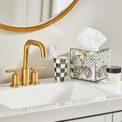 MacKenzie-Childs Spot On Butterfly Boutique Tissue Box Cover* Bed & Bath