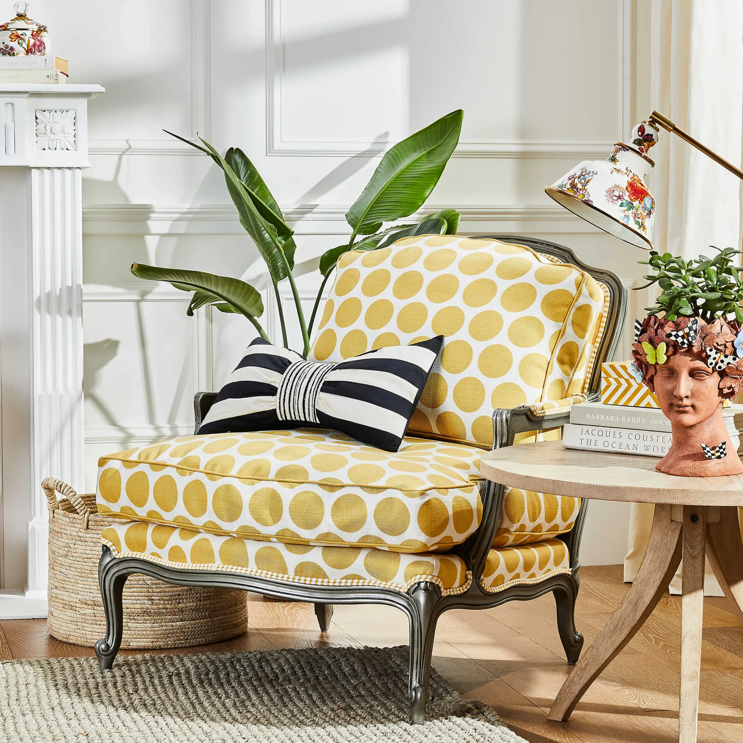 MacKenzie-Childs Spot On Chair - Buttercup* Living Room