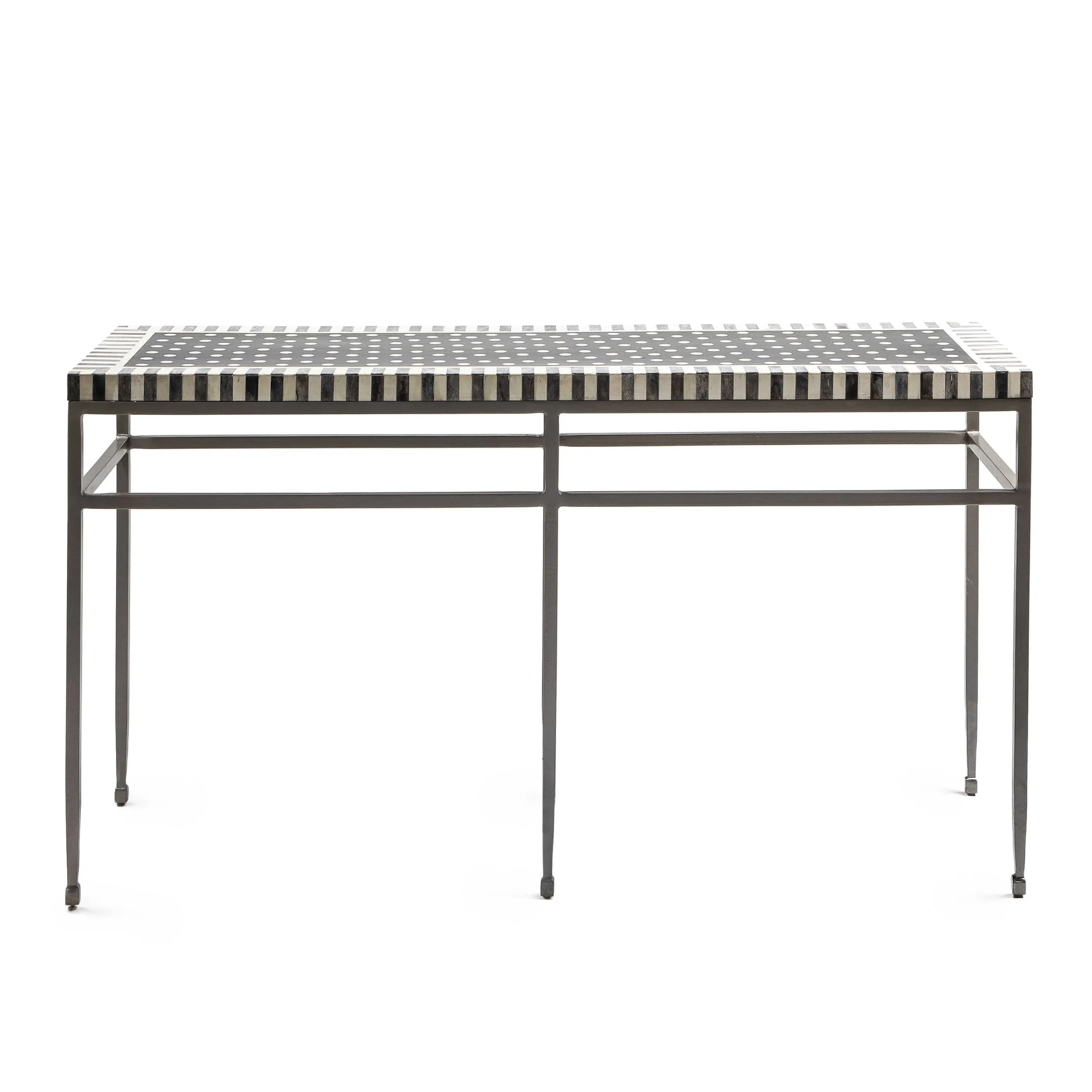 MacKenzie-Childs Spot On Console Table - Black* Living Room