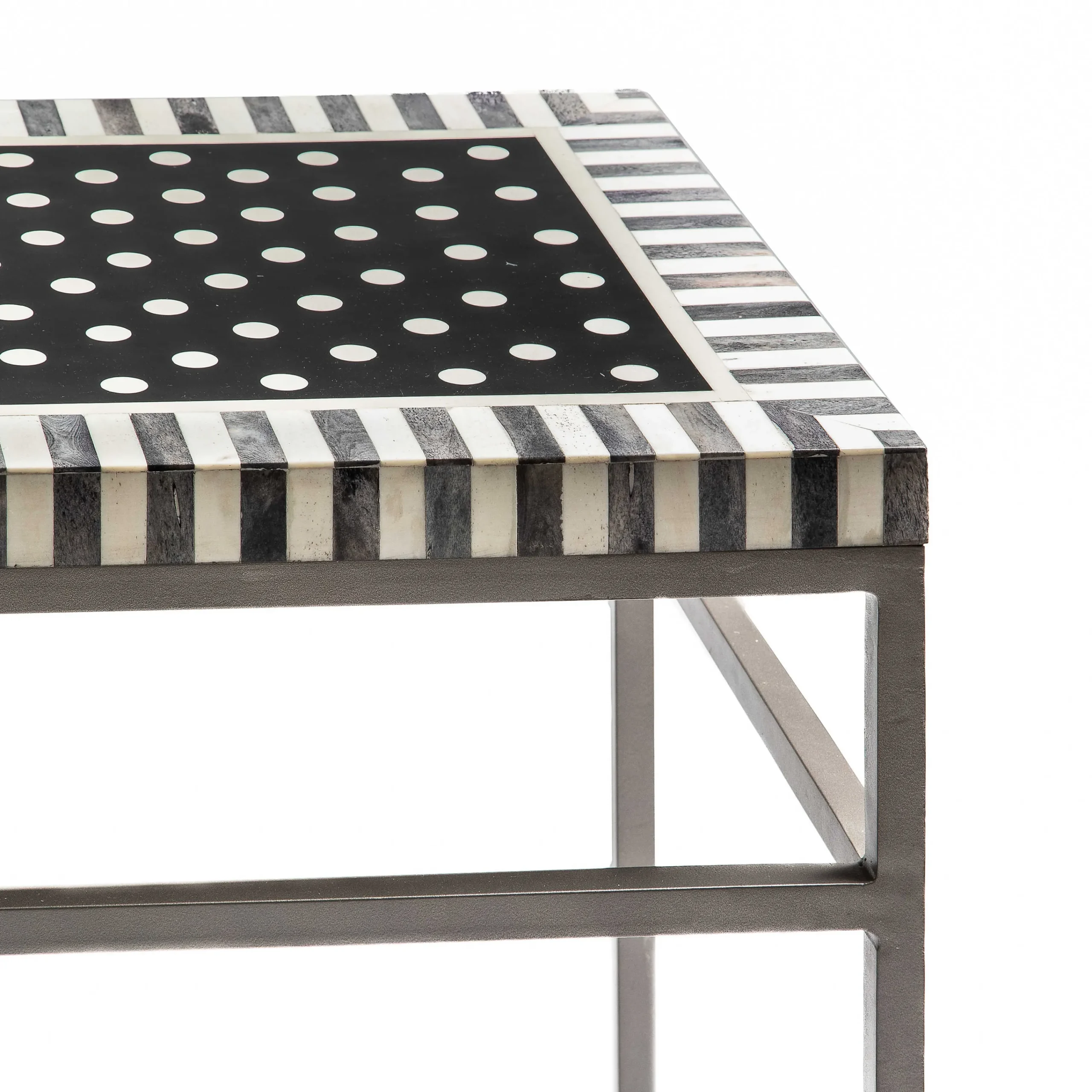 MacKenzie-Childs Spot On Console Table - Black* Living Room