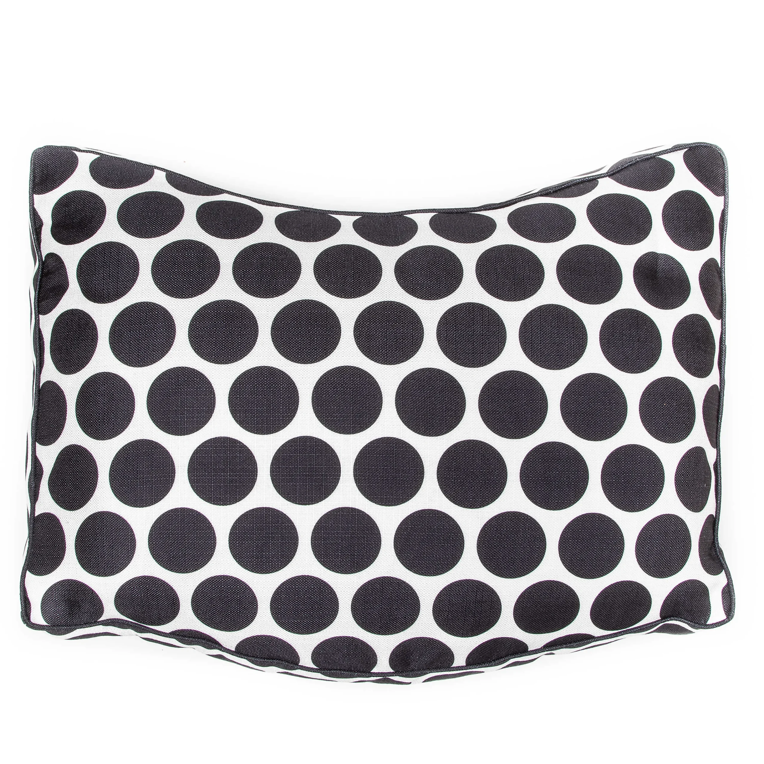 MacKenzie-Childs Spot On Ottoman - Black* Living Room