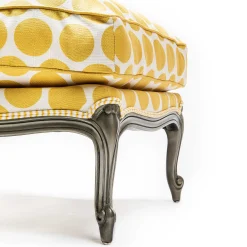 MacKenzie-Childs Spot On Ottoman - Buttercup* Living Room