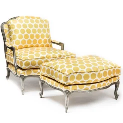 MacKenzie-Childs Spot On Ottoman - Buttercup* Living Room