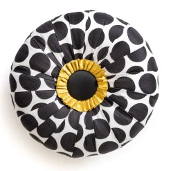 MacKenzie-Childs Spot On Tuffet - Black* Living Room