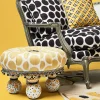 MacKenzie-Childs Spot On Tuffet - Buttercup* Living Room