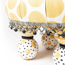 MacKenzie-Childs Spot On Tuffet - Buttercup* Living Room