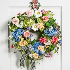 MacKenzie-Childs Spring Blooms Wreath* Entryway & Porch