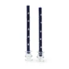 MacKenzie-Childs Star Dinner Candles - Navy & Pearl - Set Of 2* Candles & Fragrances