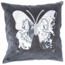MacKenzie-Childs Sterling Butterfly Pillow* Pillows, Throws, & Cushions