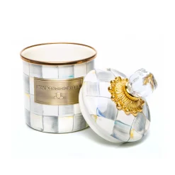MacKenzie-Childs Sterling Check Enamel Canister - Demi* Room Accents