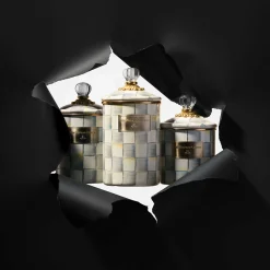 MacKenzie-Childs Sterling Check Enamel Canister - Medium* Room Accents