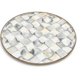 MacKenzie-Childs Sterling Check Enamel Egg Plate* Outdoor Entertaining
